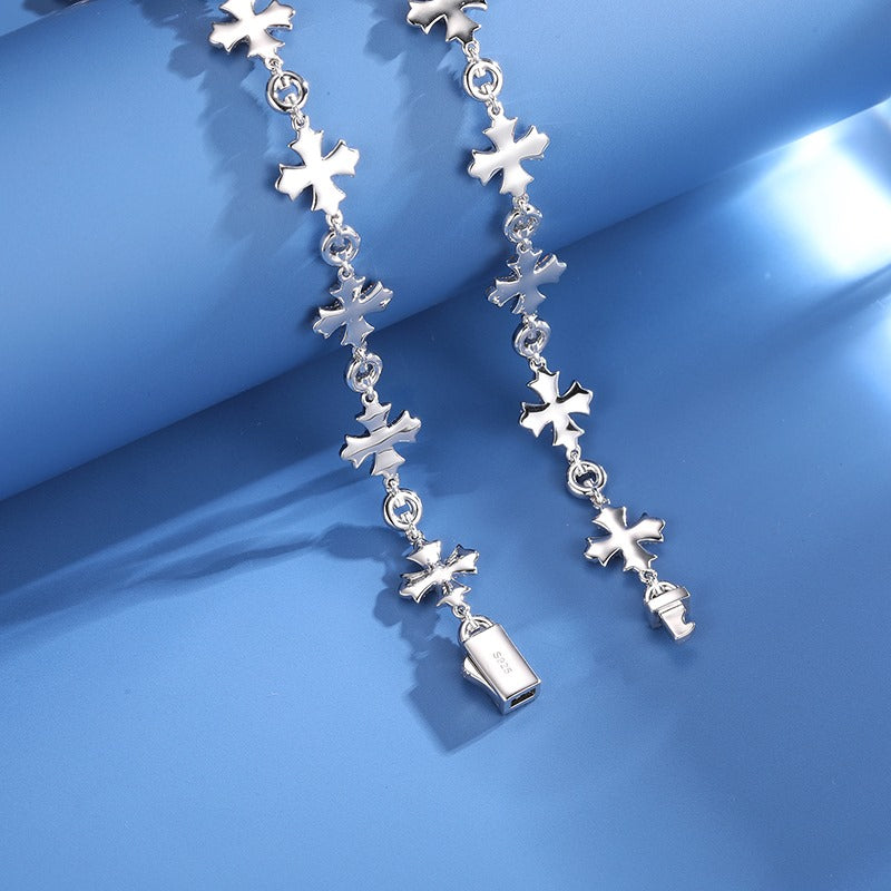 “CROSS LINK” MOISSANITE CHAIN & BRACELET