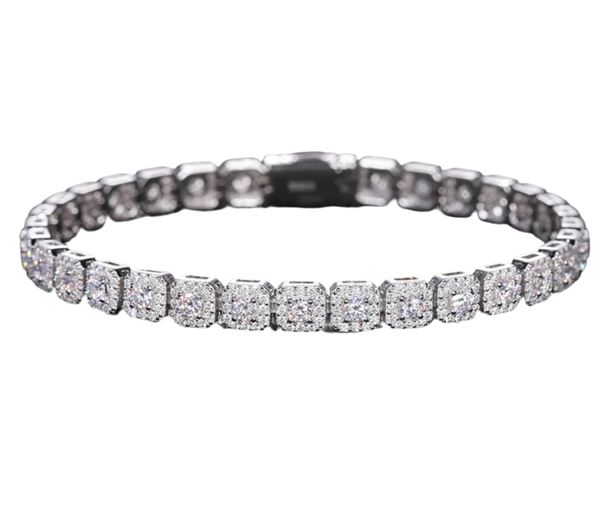 “6MM EMPIRE” MOISSANITE BRACELET- 925 SILVER- VVS1