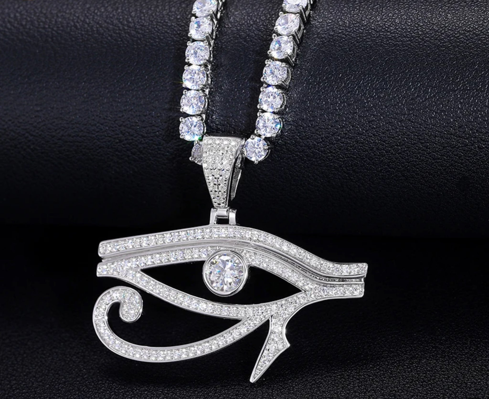 “EVIL EYE” MOISSANITE PENDANT