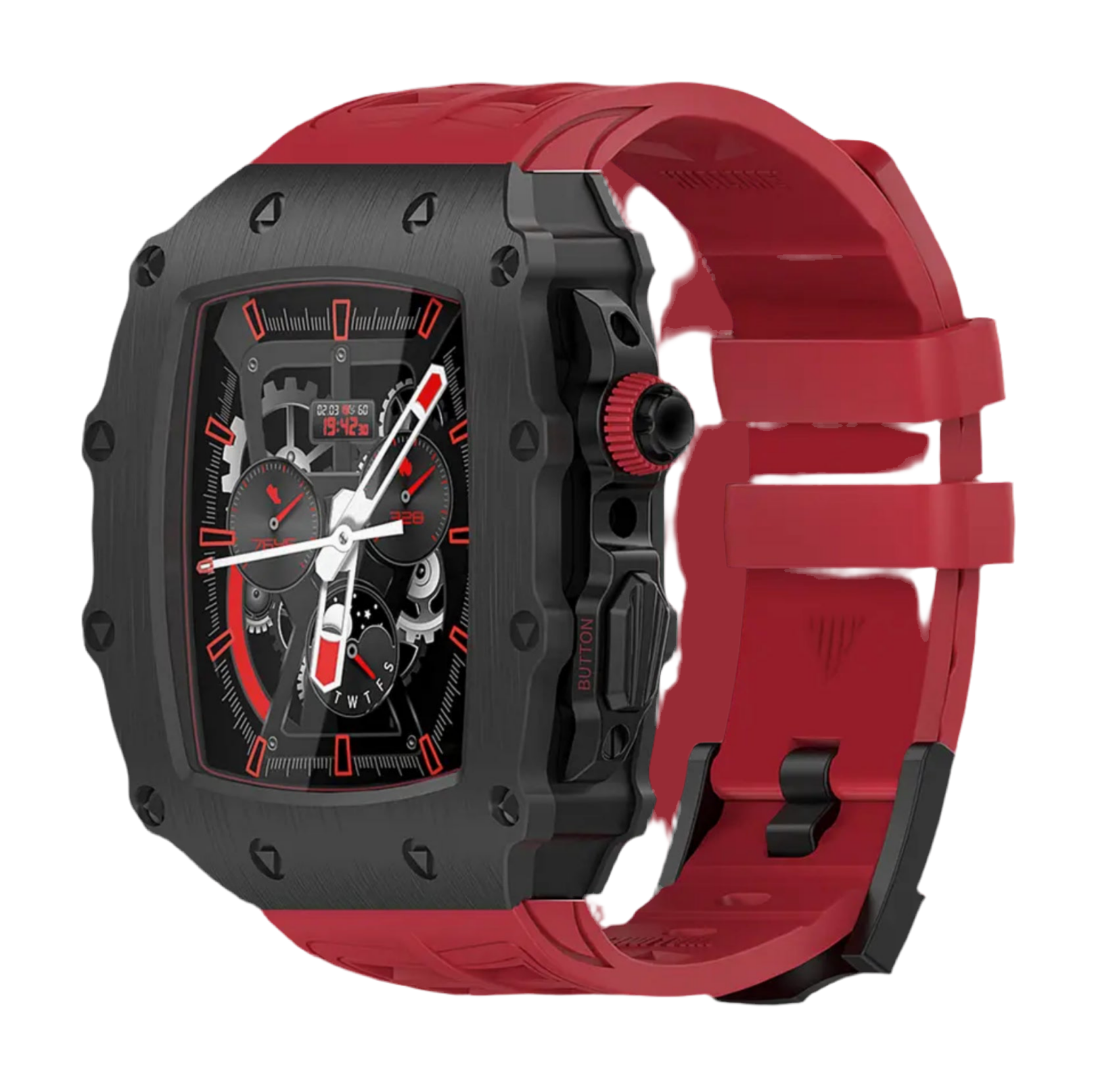 Apple Watch “Luxury-X” RM Case/Black Red