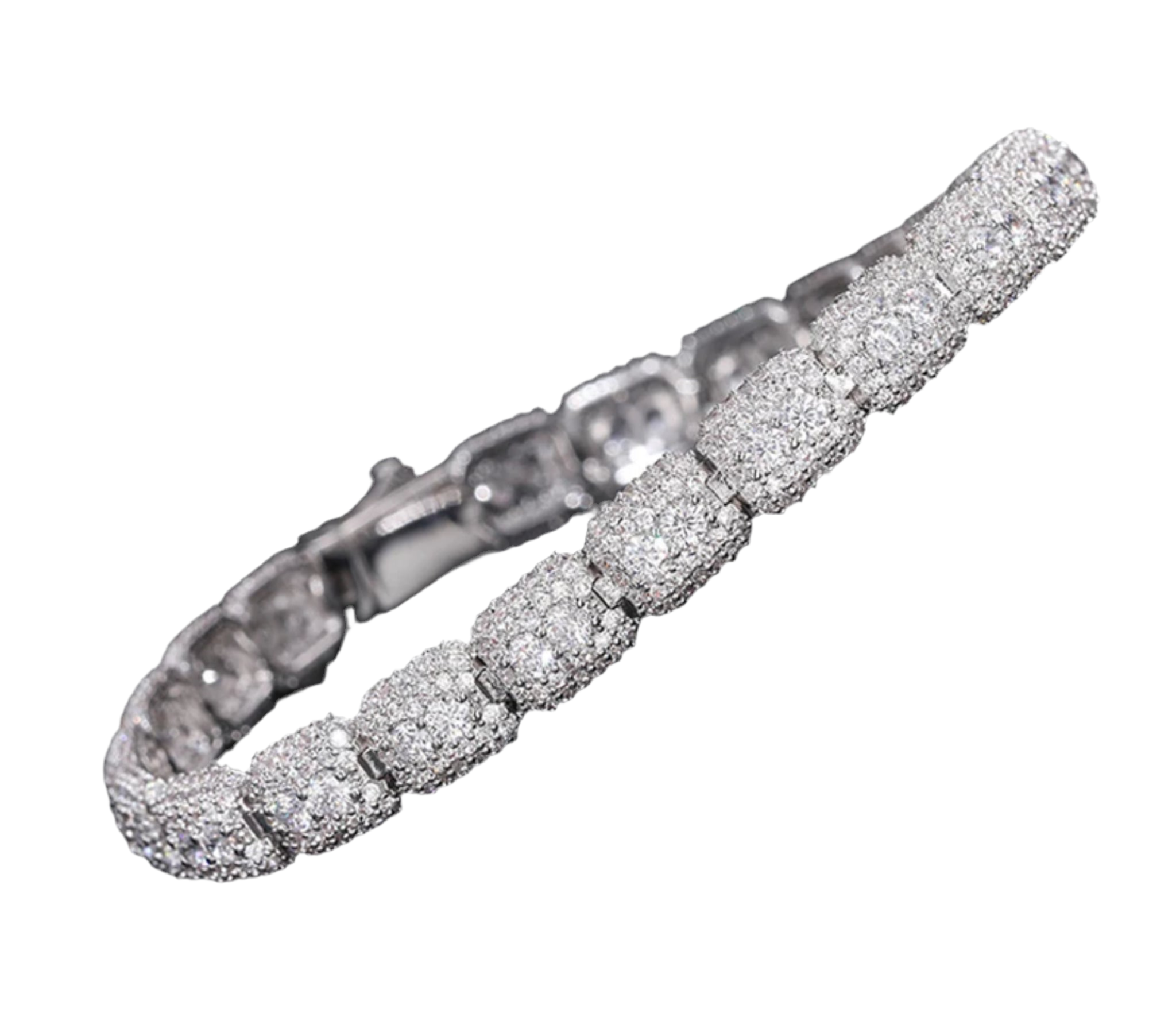 “PRESTIGE” MOISSANITE BRACELET- 925 SILVER- VVS1