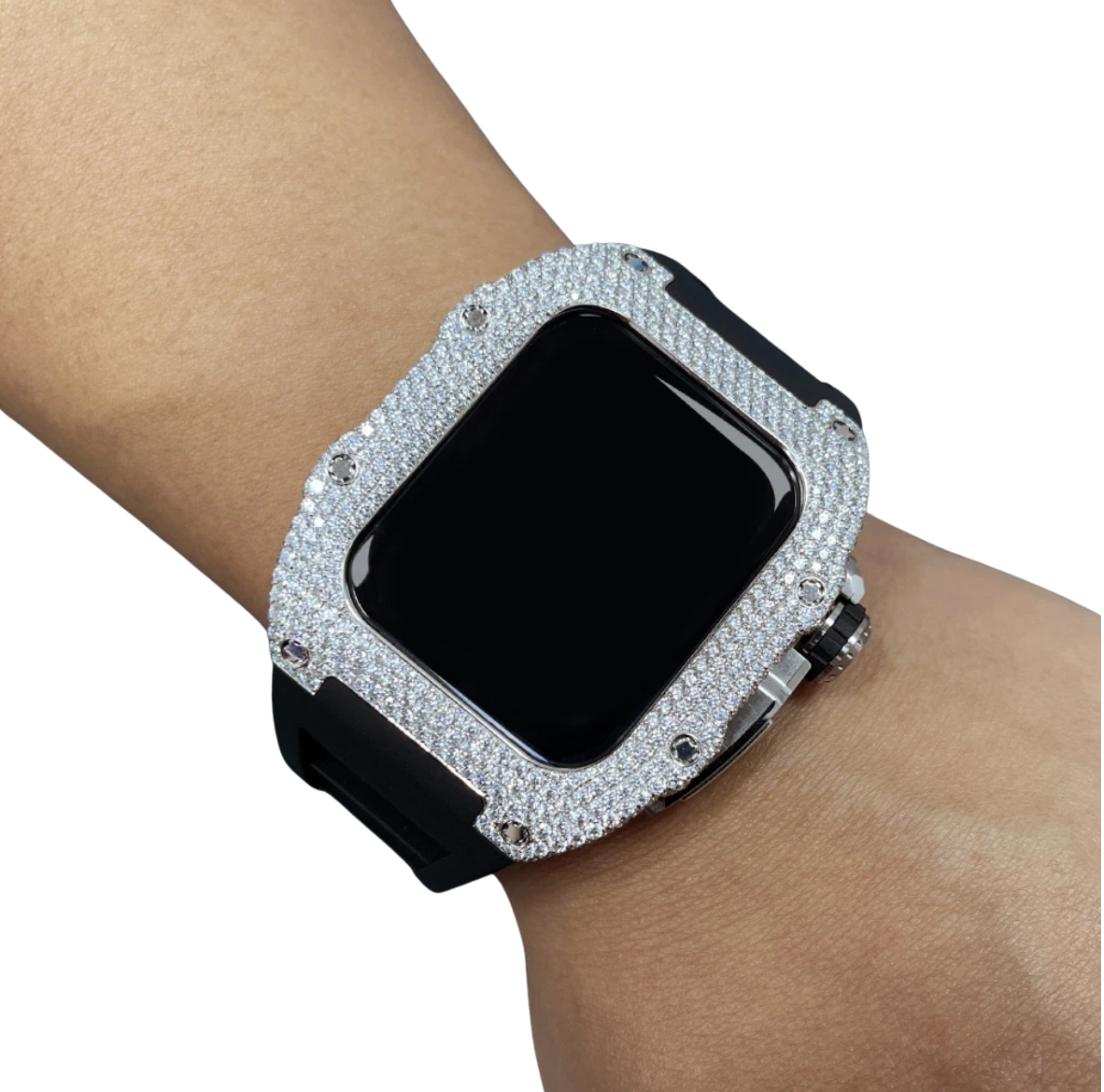 MOISSANITE APPLE WATCH RM CASE- VVS1