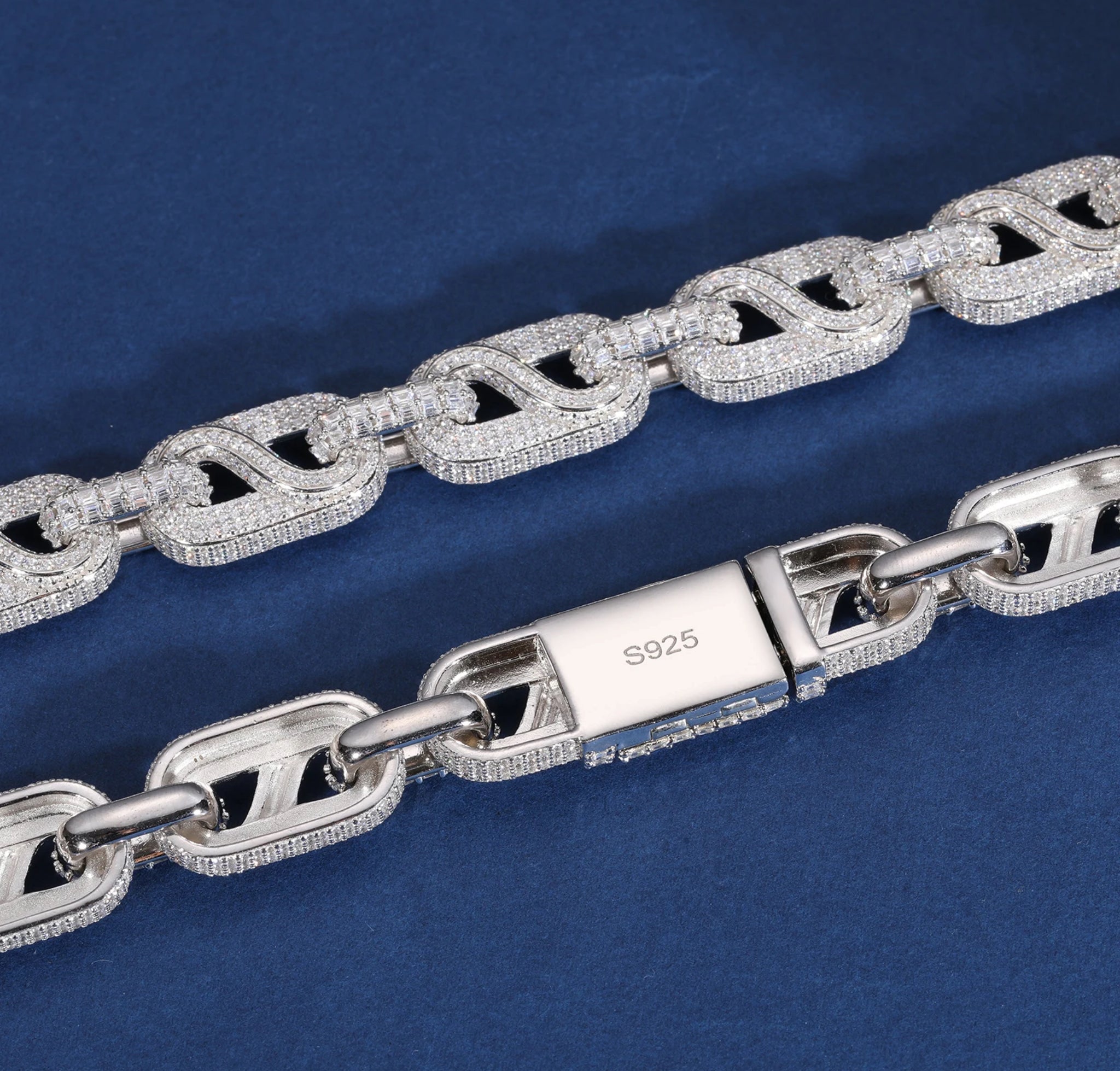 “INFINITY” MOISSANITE CHAIN- 925 SILVER- VVS1