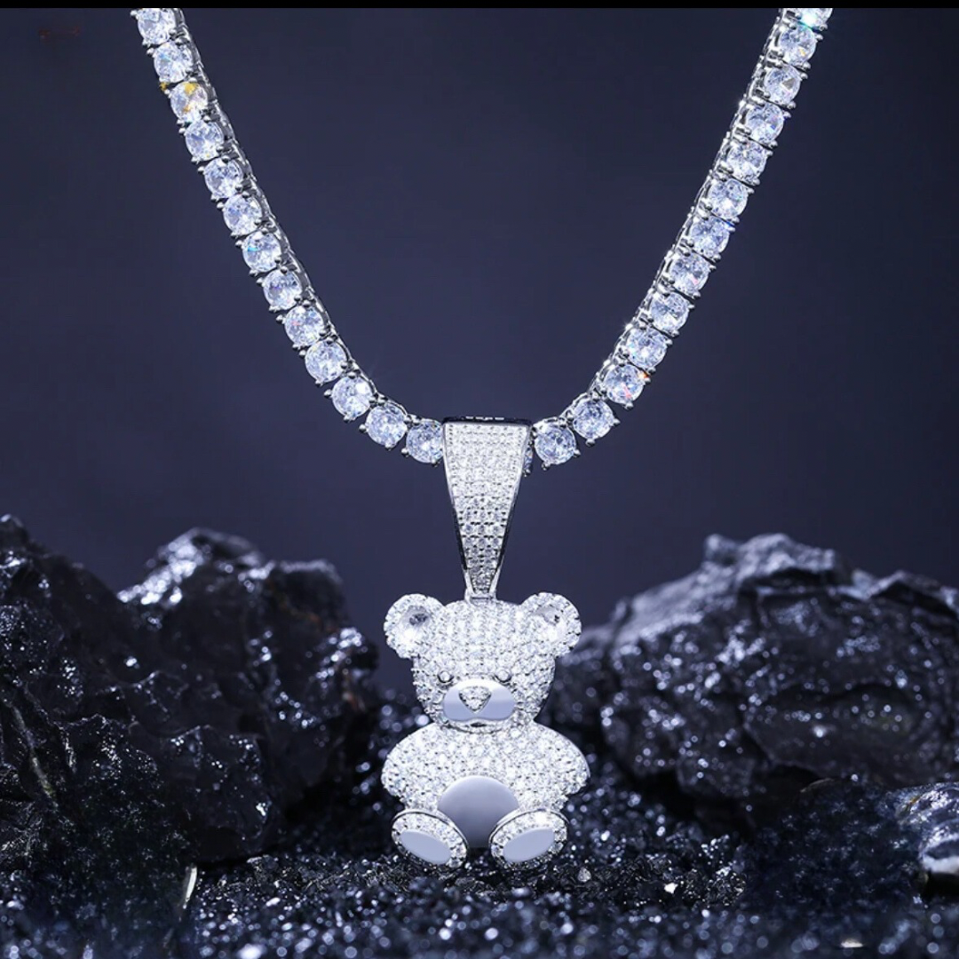 “Teddy Bear” Moissanite Pendant