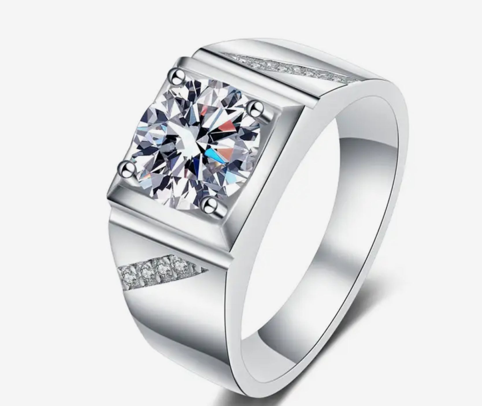 “CLASSY” UNISEX MOISSANITE RING