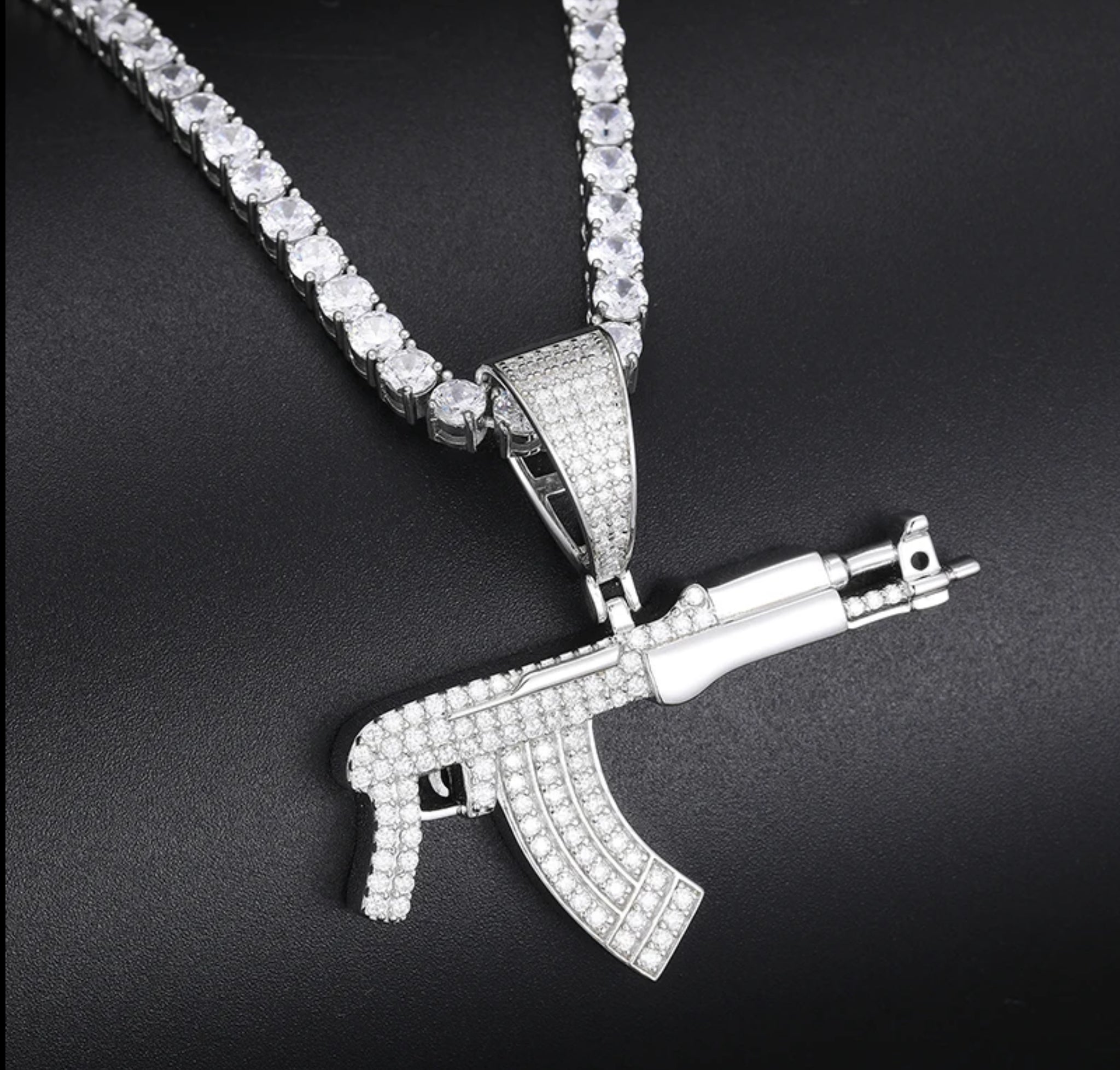 “AK-47” MOISSANITE PENDANT